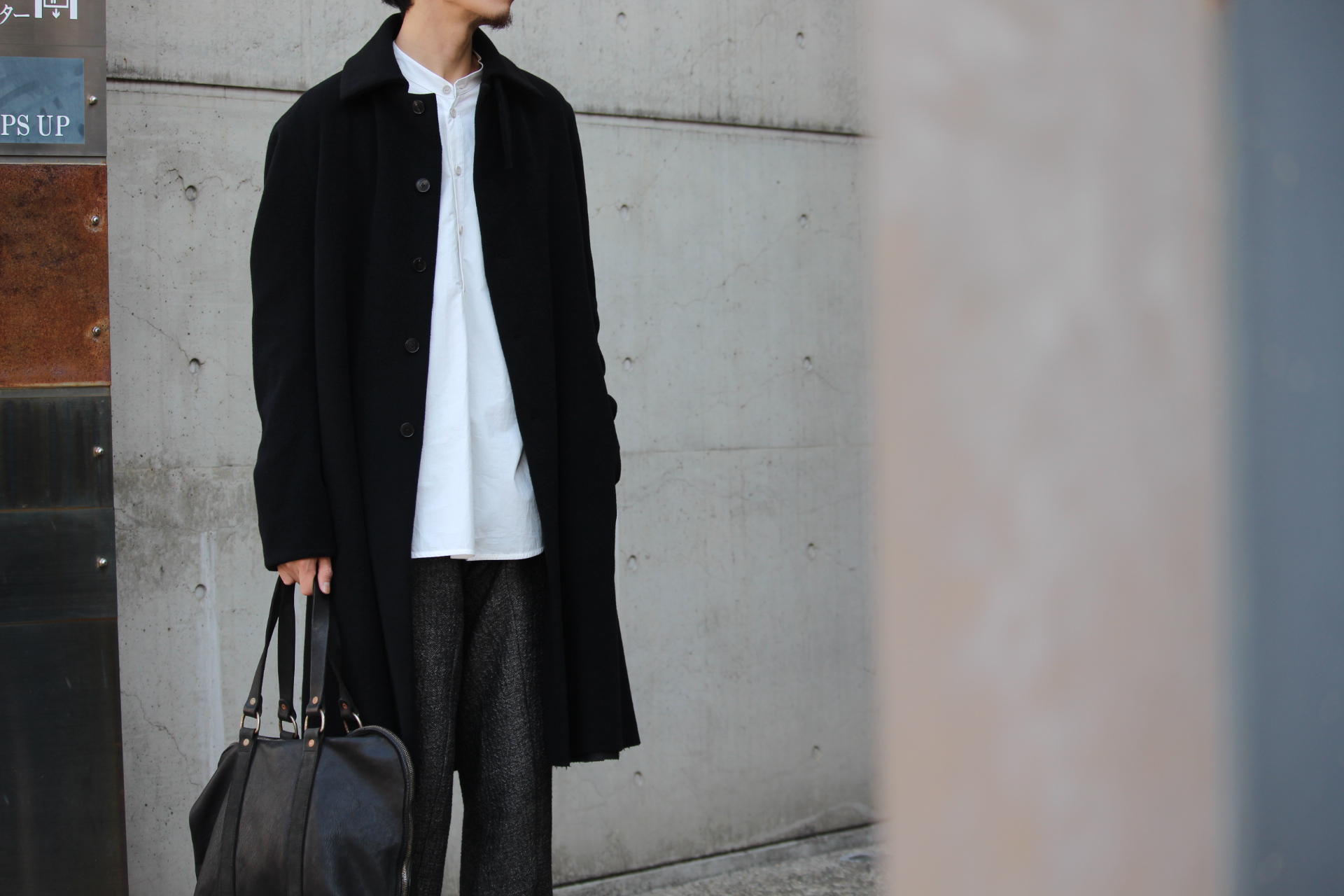 m.a+” HIGH COLLAR WIDE COAT STYLE | ShelterII BLOG