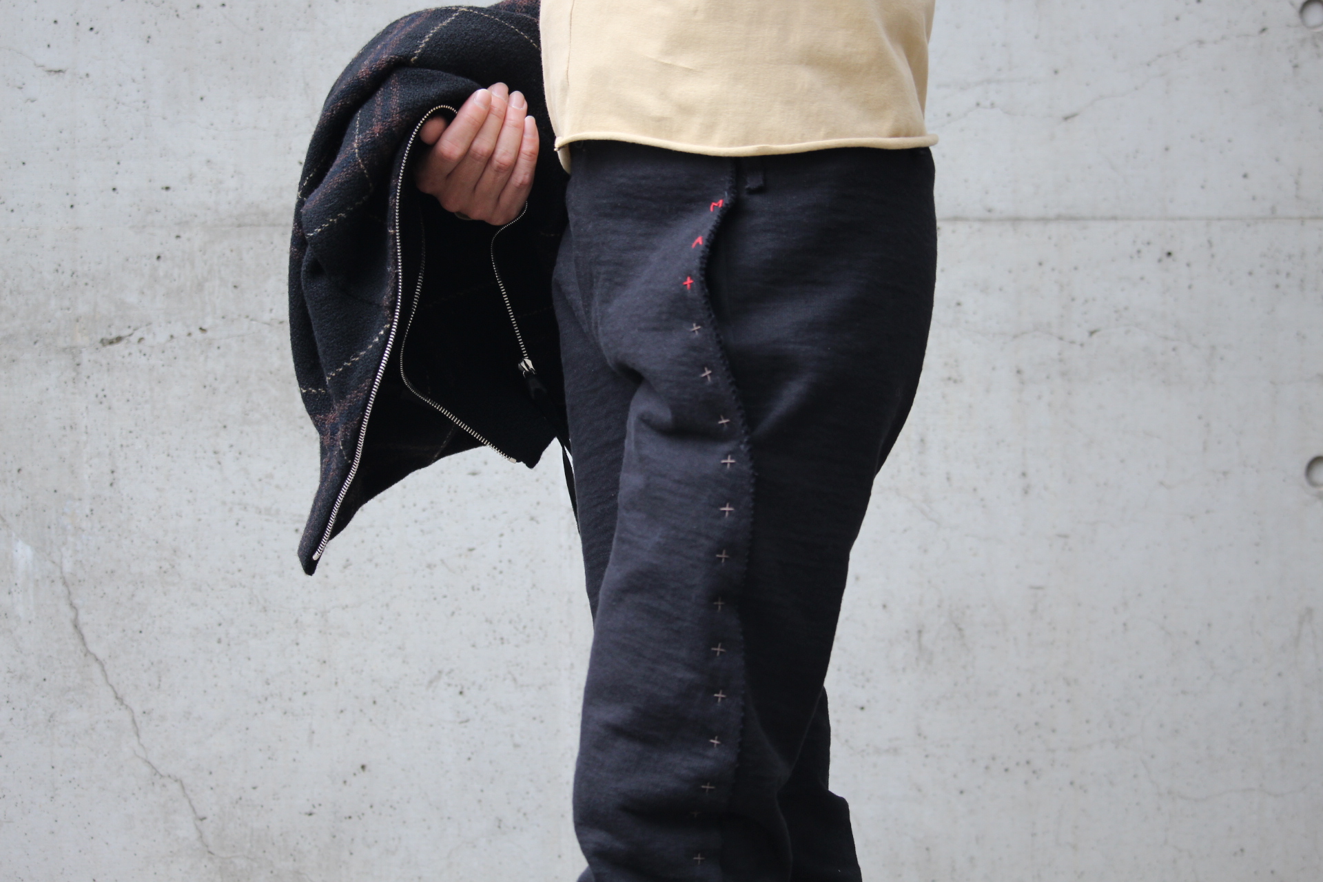 m.a+” 3 pocket hand stitched tight pants “P1CM” | ShelterII BLOG
