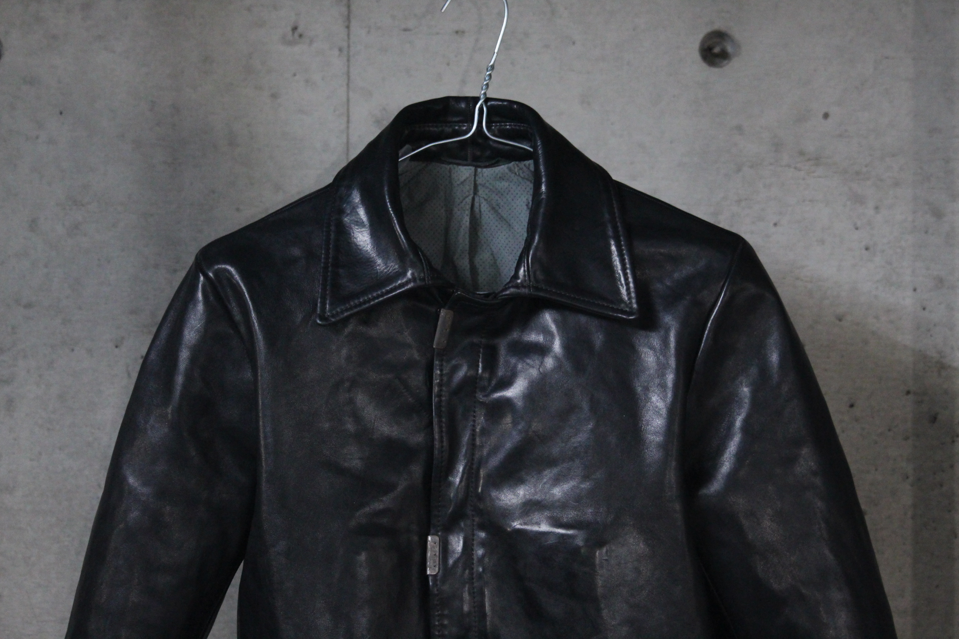 SCARSTITCHED LEATHER JACKET / CAROL CHRISTIAN POELL “LM/2498 CORS ...